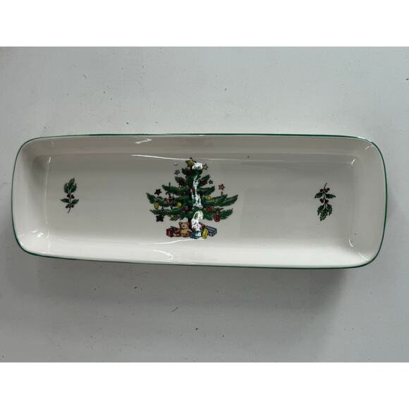 NIKKO Christmas Happy Holidays Mint Tray 9-Inches, Japan - Picture 3 of 6